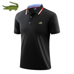 Men's cotton printed polo shirt spring, summer and autumn new business