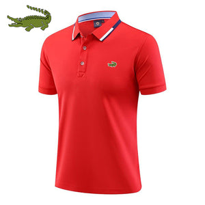 Men's cotton printed polo shirt spring, summer and autumn new business