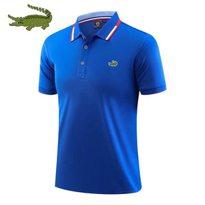 Men's cotton printed polo shirt spring, summer and autumn new business