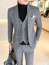 Load image into Gallery viewer, Mens Blazers Pants Vest Set 3 Pieces Set / Men&#39;s Business Casual
