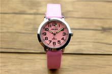 Load image into Gallery viewer, Nazeyt children lovely 7 colors dial leather watch little boys and girls luminous hands gift clock Reloj de cuarzo free shipping