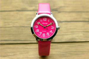 Nazeyt children lovely 7 colors dial leather watch little boys and girls luminous hands gift clock Reloj de cuarzo free shipping