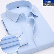 Load image into Gallery viewer, New Arrived 2018 mens work shirts Brand soft Long sleeve square collar regular striped /twill men dress shirts white male tops