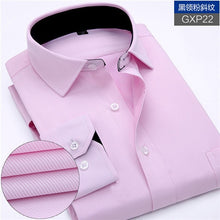 Load image into Gallery viewer, New Arrived 2018 mens work shirts Brand soft Long sleeve square collar regular striped /twill men dress shirts white male tops
