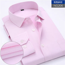 Load image into Gallery viewer, New Arrived 2018 mens work shirts Brand soft Long sleeve square collar regular striped /twill men dress shirts white male tops