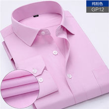 Load image into Gallery viewer, New Arrived 2018 mens work shirts Brand soft Long sleeve square collar regular striped /twill men dress shirts white male tops