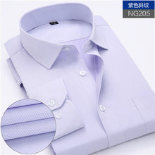 Load image into Gallery viewer, New Arrived 2018 mens work shirts Brand soft Long sleeve square collar regular striped /twill men dress shirts white male tops