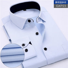 Load image into Gallery viewer, New Arrived 2018 mens work shirts Brand soft Long sleeve square collar regular striped /twill men dress shirts white male tops