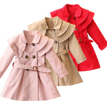 Load image into Gallery viewer, New Girls jacket children&#39;s clothing girl trench coat kids jacket hooded girl coats Winter Trench Wind Dust Hooded Outerwear