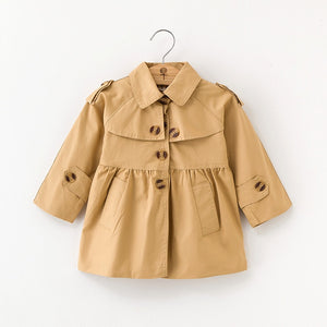 New Girls jacket children's clothing girl trench coat kids jacket hooded girl coats Winter Trench Wind Dust Hooded Outerwear