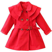 Load image into Gallery viewer, New Girls jacket children&#39;s clothing girl trench coat kids jacket hooded girl coats Winter Trench Wind Dust Hooded Outerwear