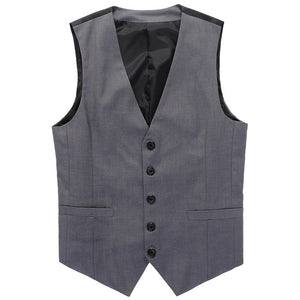 New Wedding Dress High-quality Goods Cotton Men's Fashion Design Suit Vest / Grey Black High-end Men's Business Casual Suit Vest