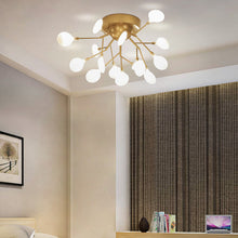 Load image into Gallery viewer, Nordic style tree firefly ceiling lamp simple art creative personality living room bedroom dining room lighting