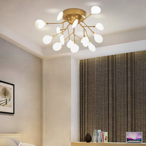 Nordic style tree firefly ceiling lamp simple art creative personality living room bedroom dining room lighting