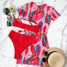 Load image into Gallery viewer, printed 3PCs Women Fashion Bikini Set Swimwear