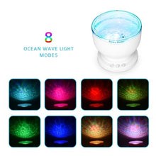 Load image into Gallery viewer, Ocean Wave Night Light Projector and Music Player