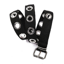 Load image into Gallery viewer, Pu Leather Adjustable Fashion Double Grommet Belt Rock Motorcycle