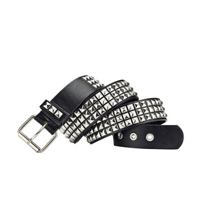 Pu Leather Adjustable Fashion Double Grommet Belt Rock Motorcycle