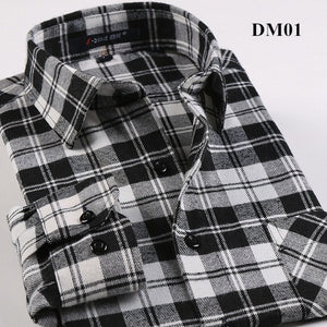 Plaid Shirt 2018 New Autumn Winter Flannel Red Checkered Shirt Men Shirts Long Sleeve Chemise Homme Cotton Male Check Shirts