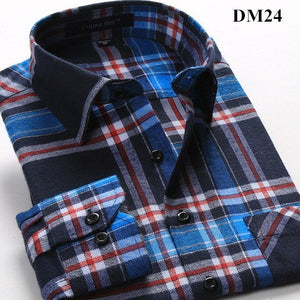 Plaid Shirt 2018 New Autumn Winter Flannel Red Checkered Shirt Men Shirts Long Sleeve Chemise Homme Cotton Male Check Shirts