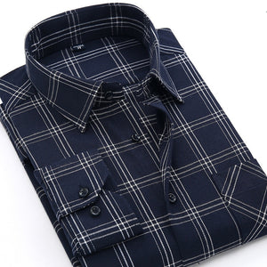Plaid Shirt 2018 New Autumn Winter Flannel Red Checkered Shirt Men Shirts Long Sleeve Chemise Homme Cotton Male Check Shirts