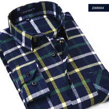 Load image into Gallery viewer, Plaid Shirt 2018 New Autumn Winter Flannel Red Checkered Shirt Men Shirts Long Sleeve Chemise Homme Cotton Male Check Shirts