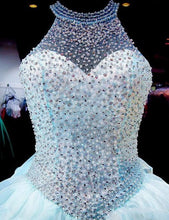 Load image into Gallery viewer, Real Cheap quinceanera dresses ball gown Dress 2018 Crystal Ruffles Vestidos de 15 Anos Sweet 16 Dresses Debutante Gown Organza