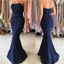 Load image into Gallery viewer, Royal Blue Mermaid Prom Dress 2018 Long Sexy Party Evening Gowns Custom Made Sweep Train Satin Vestido de Festa Prom dress