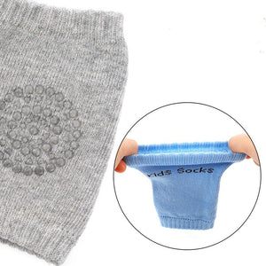Summer Baby Knee Pads Socks Set Solid Color Anti Slip Socks Kneecap Kid Crawling Safety Floor Socks Knee Protector for Girls Boy