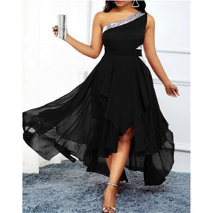 Women 2022 Loose Vintage Fashion Ruffles Halter Maxi Dress Large Big Sexy Summer Boho Casual Party Elegant Dresses Plus Sizes