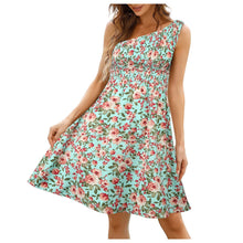 Load image into Gallery viewer, Plus Size Summer Dresses For Women 2022 Floral One Shoulder Beach Dress Women Bohemian Strapless Strapless Dress Платье Женское