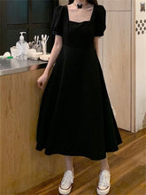 Load image into Gallery viewer, Elegant bodycon sexy Women&#39;s dress for women vintage chic black maxi short sleeve dresses woman robe femme ladies vestidos mujer