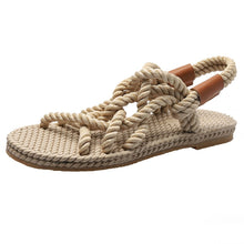 Load image into Gallery viewer, Sandals Woman Shoes Braided Rope with Traditional Casual Style and Simple Creativity Fashion Sandals Women Summer Shoes