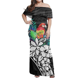 Plus Size 7XL Dress Off Shoulder Clothing Maxi Dresses Polynesian Samoa Designs Fashion Print Custom Women One Shoulder Dresses