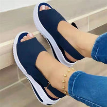 Load image into Gallery viewer, Women Sandals 2022 Heels Sandals Peep Top Summer Shoes Women Platform Sandals Soft Wedges Shoes Sandalias Mujer Casual Footwear