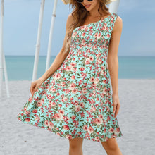 Load image into Gallery viewer, Plus Size Summer Dresses For Women 2022 Floral One Shoulder Beach Dress Women Bohemian Strapless Strapless Dress Платье Женское