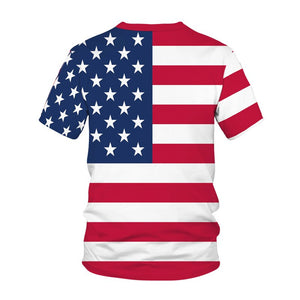 USA Flag T Shirt Men T-shirts Women Fashion Oversized Tshirts Children Boys Girls Tops Tees American Flag Print 3D Kids Camiseta 1 2