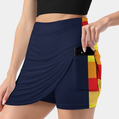 New Houston Throwback-Texas Champ Jersey Flag Women's skirt Aesthetic skirts New Fashion Short Skirts Astros Astros Score