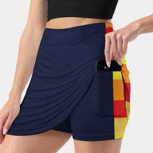 New Houston Throwback-Texas Champ Jersey Flag Women's skirt Aesthetic skirts New Fashion Short Skirts Astros Astros Score