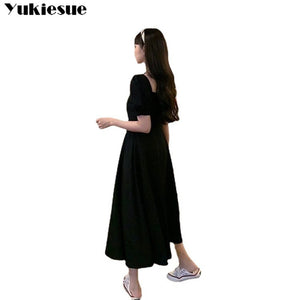 Elegant bodycon sexy Women's dress for women vintage chic black maxi short sleeve dresses woman robe femme ladies vestidos mujer