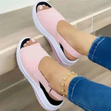 Load image into Gallery viewer, Women Sandals 2022 Heels Sandals Peep Top Summer Shoes Women Platform Sandals Soft Wedges Shoes Sandalias Mujer Casual Footwear