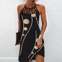 Load image into Gallery viewer, Sexy Dress Women Beach Mini Dress Fashion Dress Women Summer Sleeveless Hollow Elegant Boho Party Dress Print Vestido 2022