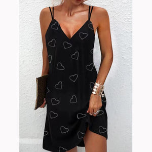 Sexy V Neck Straps Dress Women Summer Fashion Feather Printed Mini Dresses Female A-Line Party Beach Dress Women Robe Vestidos