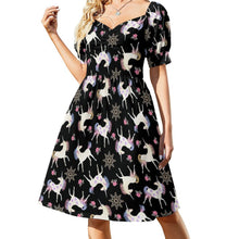 Load image into Gallery viewer, Unicorns In Space Dress Cartoon Ombre Unicorn Pretty Dresses Street Fashion Casual Dress Summer V Neck Pattern Oversize Vestido 1