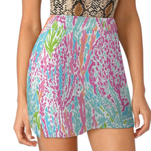 Load image into Gallery viewer, Lilly Inspired Print Women&#39;s skirt Aesthetic skirts New Fashion Short Skirts Lilly Coral Green Blue Beachy Classy Trendy Summer