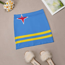Load image into Gallery viewer, Flag Of Aruba Skirts Woman Fashion 2022 Pant Skirt Mini Skirts Office Short Skirt Flag Of Aruba Aruba