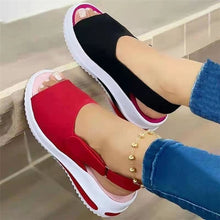 Load image into Gallery viewer, Women Sandals 2022 Heels Sandals Peep Top Summer Shoes Women Platform Sandals Soft Wedges Shoes Sandalias Mujer Casual Footwear