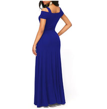 Load image into Gallery viewer, Banquet evening dress 2022 new elegant long one-shoulder fishtail host dress long skirt plus size