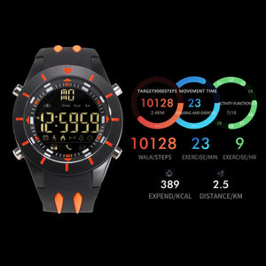 Digital Wristwatches Waterproof Big Dial LED