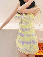 Load image into Gallery viewer, Summer Y2K Print Strap Dress Women Fashion Sexy Sleeveless Slim Beach Party Dress 2022 New Casual Streetwear Mini Sundress